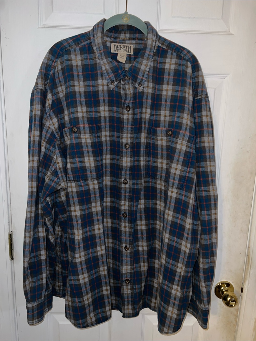 Duluth Trading Plaid Long-Sleeve Shirt 3XL